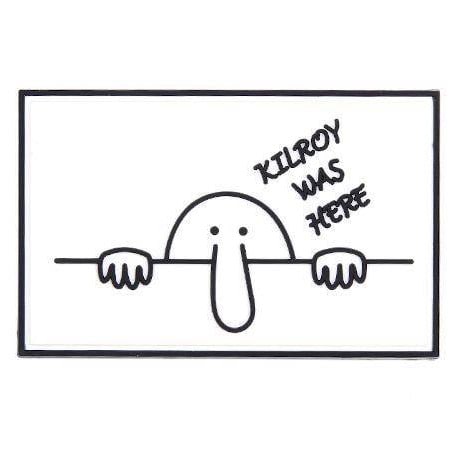 101 INC. 3D Kilroy was here Patch - White