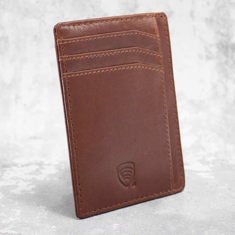 Koruma leather RFID card holder KUK63TOBR - brown