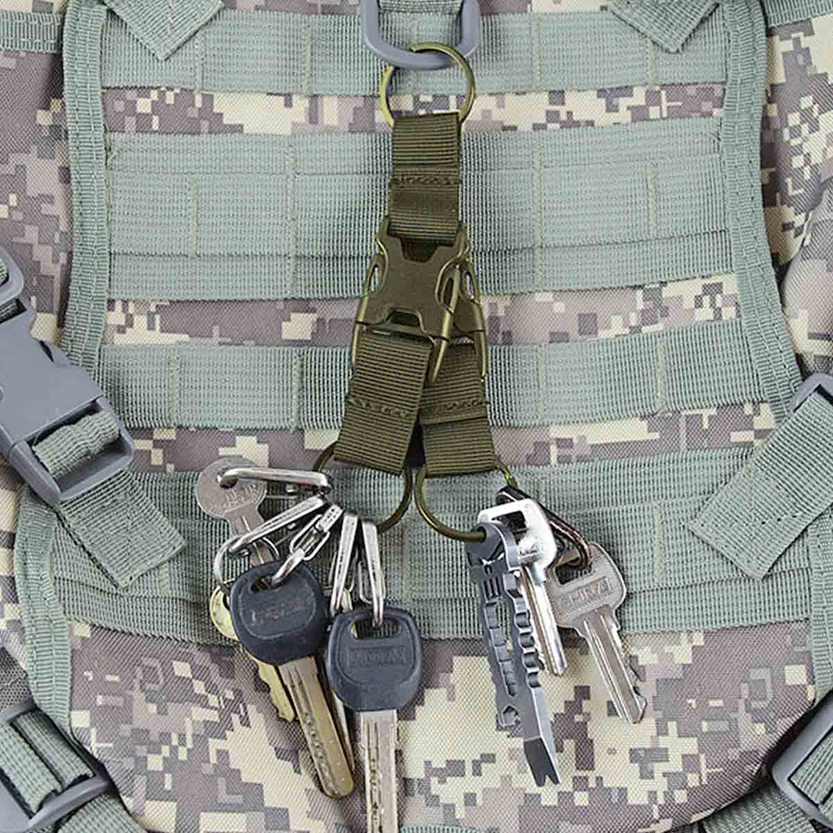 Camo Military Gear KC3 Keychain - Olive