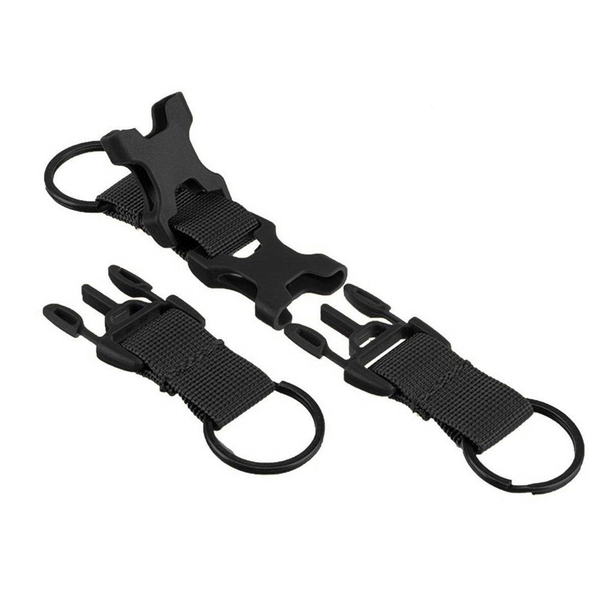 Camo Military Gear KC3 Keychain - Black