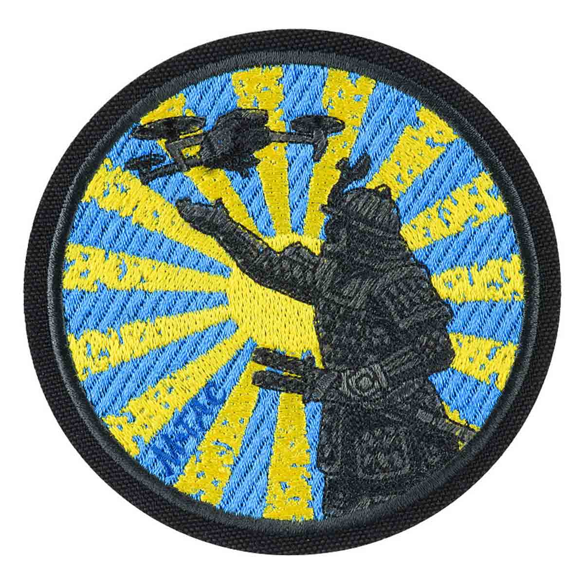 M-Tac Way of the Samurai Embroided Morale Patch - Black/Blue/Yellow