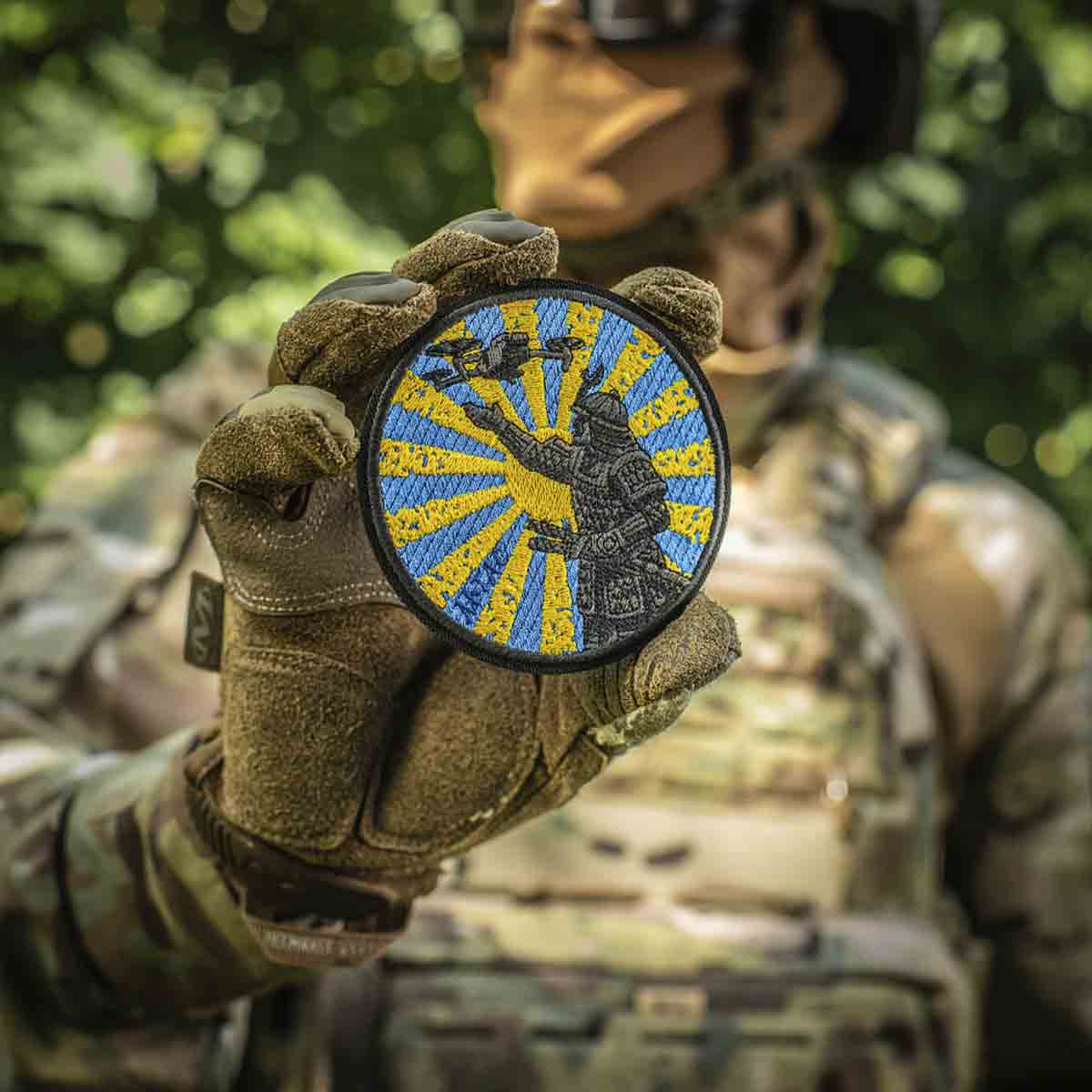 M-Tac Way of the Samurai Embroided Morale Patch - Black/Blue/Yellow