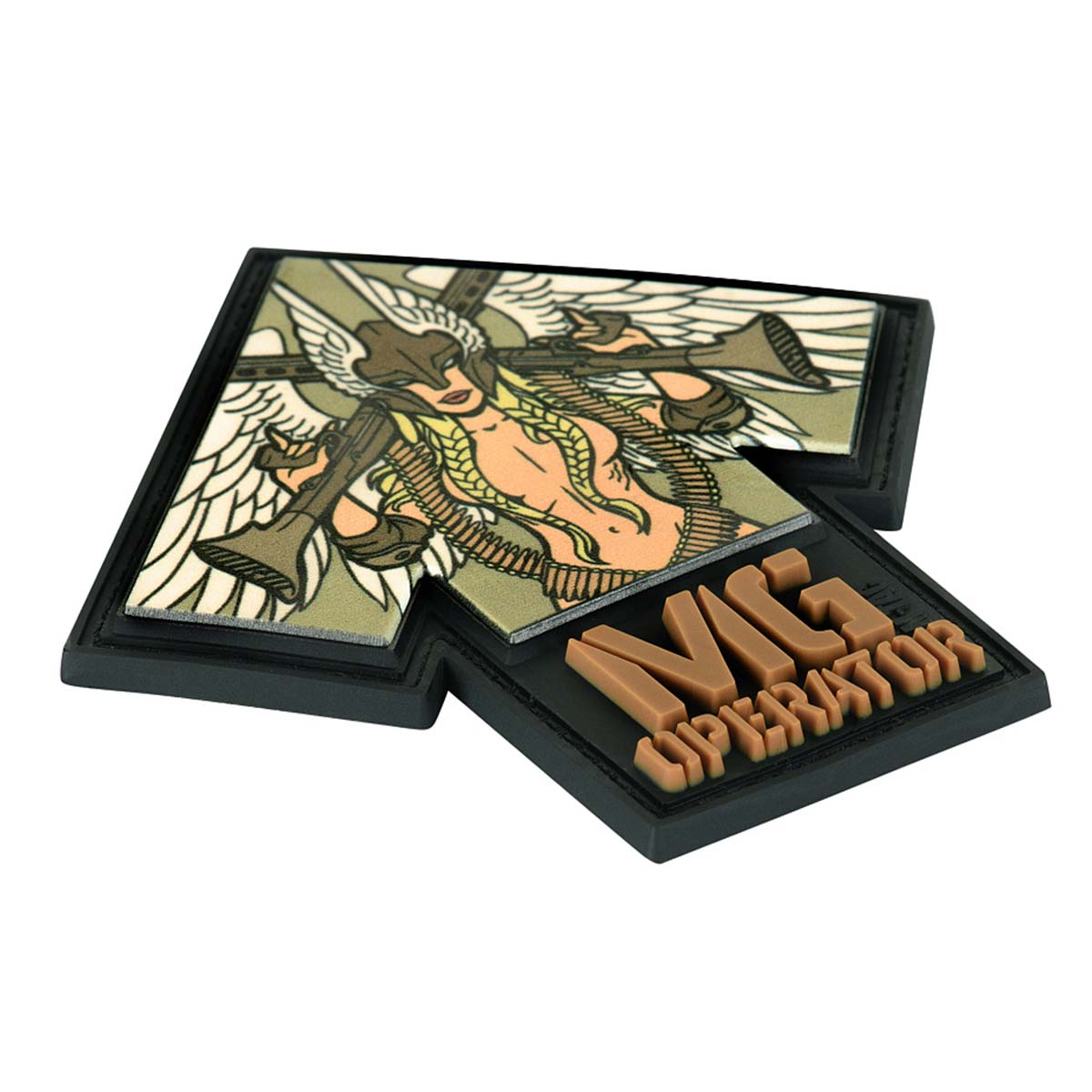 M-Tac MG Operator PVC patch - Black/Coyote