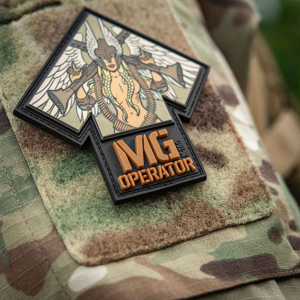 M-Tac MG Operator PVC patch - Black/Coyote