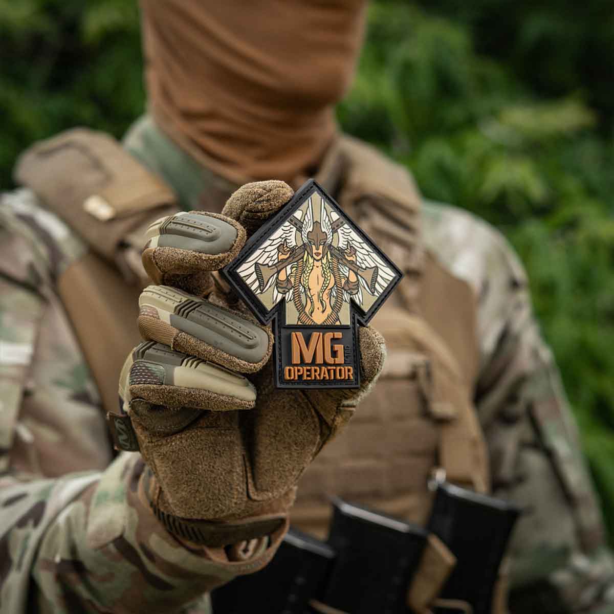 M-Tac MG Operator PVC patch - Black/Coyote