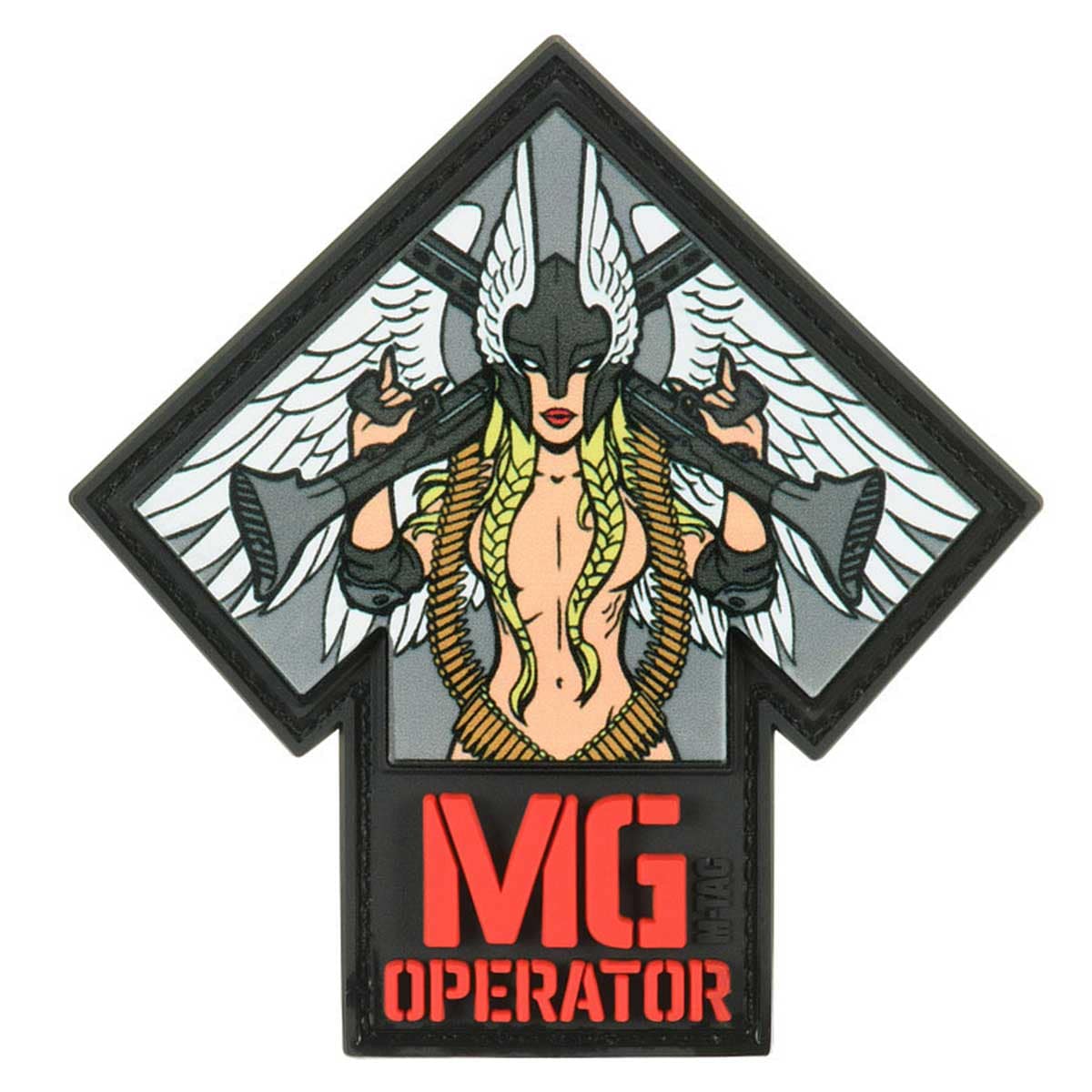 M-Tac MG Operator PVC patch - Red/Grey