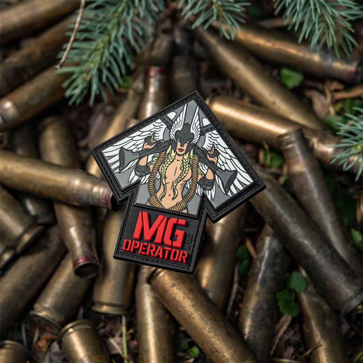 M-Tac MG Operator PVC patch - Red/Grey