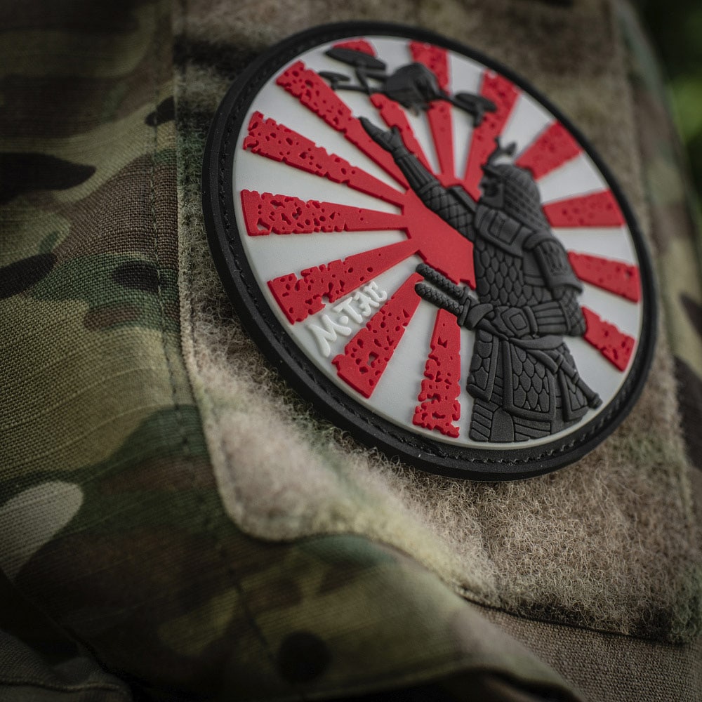 M-Tac Way of the Samurai 3D PVC Morale Patch - Red/Black