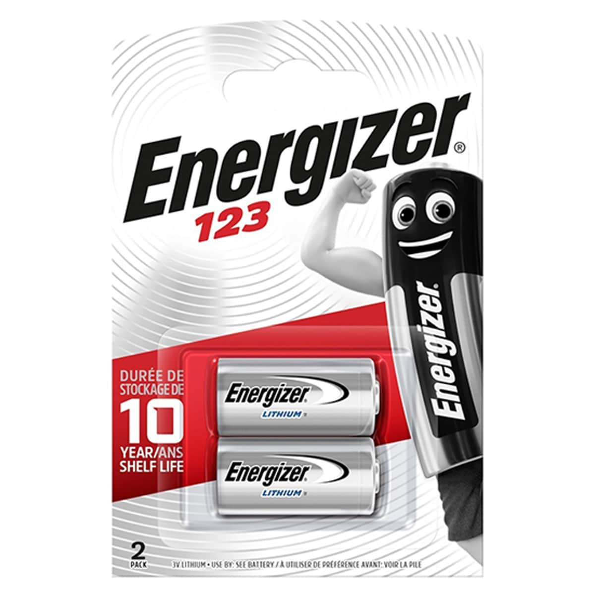 Energizer CR123 Battery - 2 pcs.