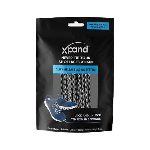 Xpand Quick-Release Elastic Shoelaces - Black