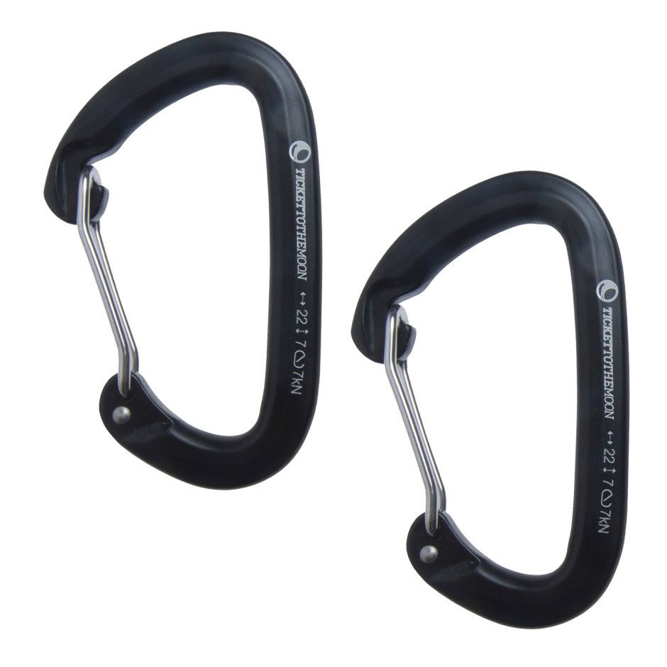 Ticket To The Moon carabiners for mounting hammocks 22 kN - 2 pcs.