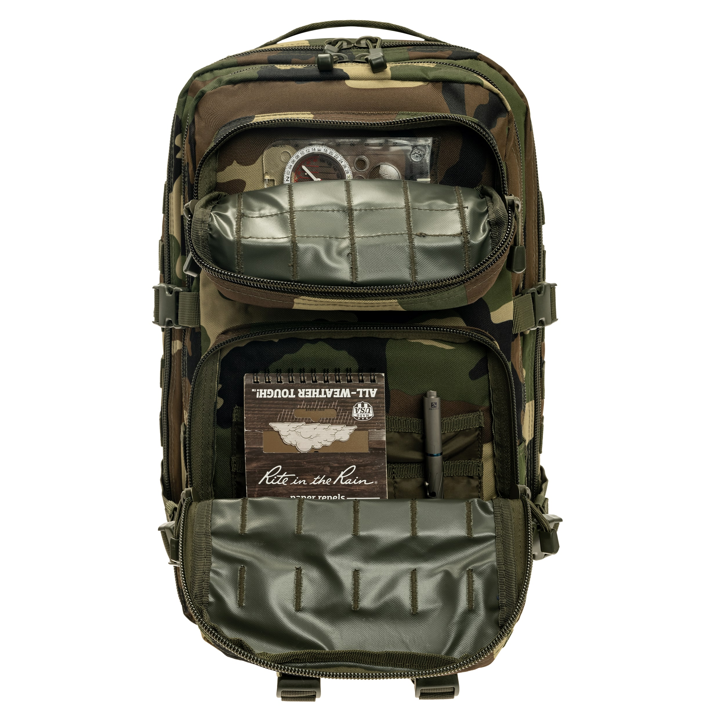 Mil-Tec Assault Pack Large Backpack 36 l - Woodland