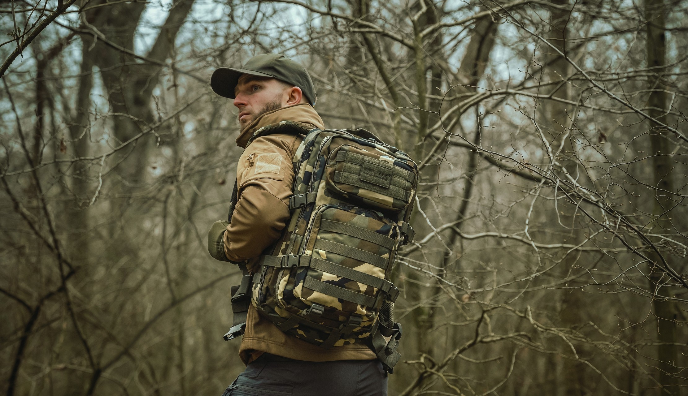 Mil-Tec Assault Pack Large Backpack 36 l - Woodland