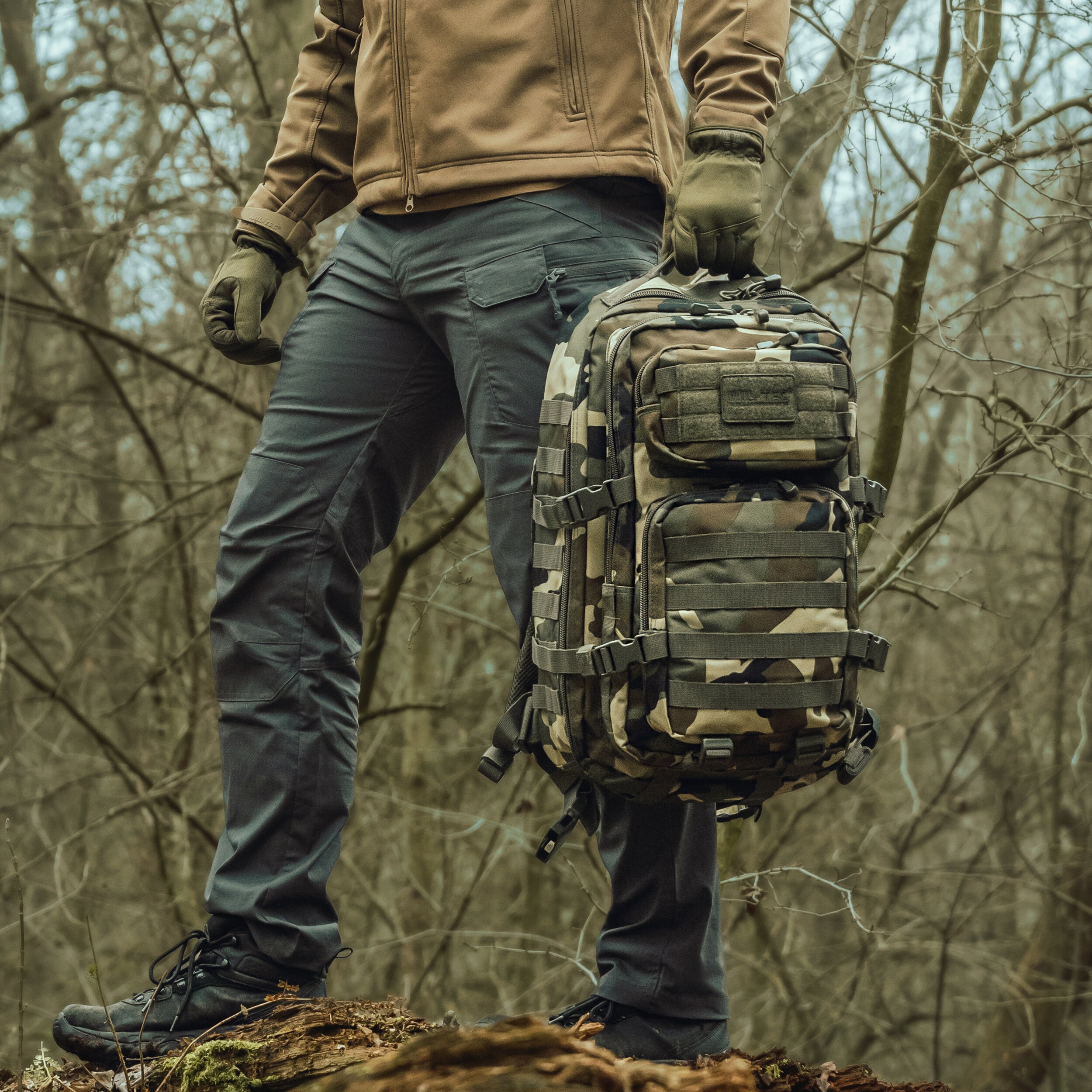 Mil Tec Small Assault Pack Backpack 20 l Woodland