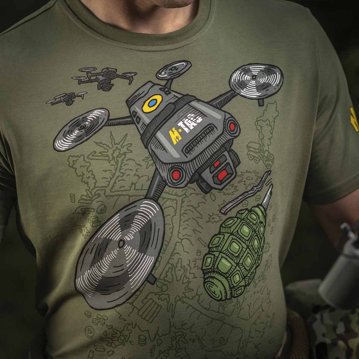 M-Tac Drone T-shirt - Light Olive