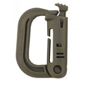 MFH Plastic Carabiner Molle 2-pack - Coyote