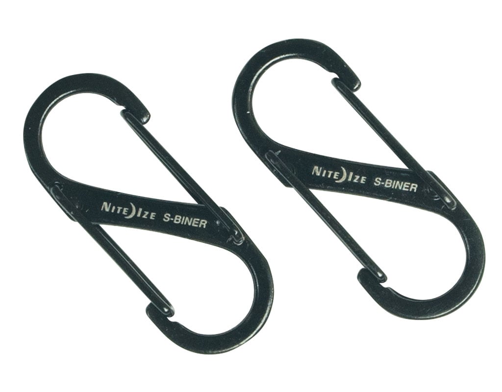 Nite Ize S-Biner 1 2Pack Black Carabiner