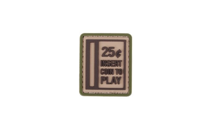 101 Inc. 3D Insert Coin to Play Morale Patch – Sand