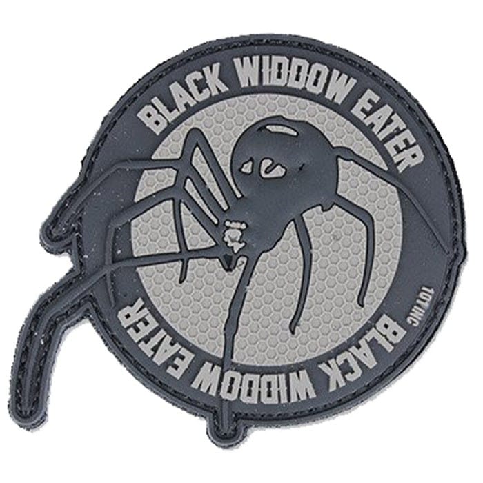 101 Inc. 3D Black Widdow Eater Morale Patch - Grey