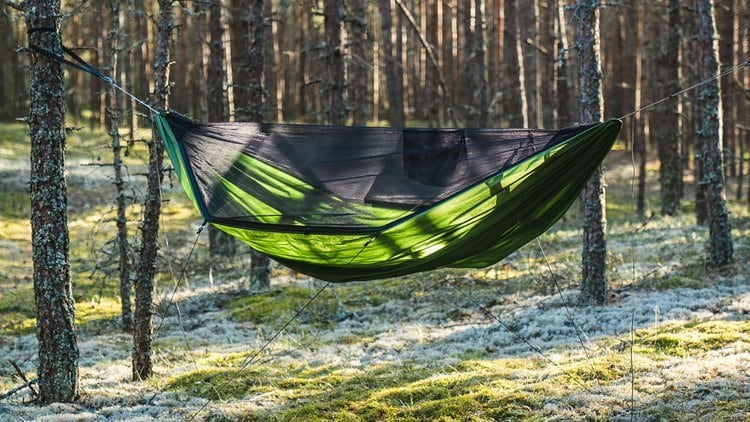 Lesovik DRAKA Hammock with mosquito net - Treetop Green