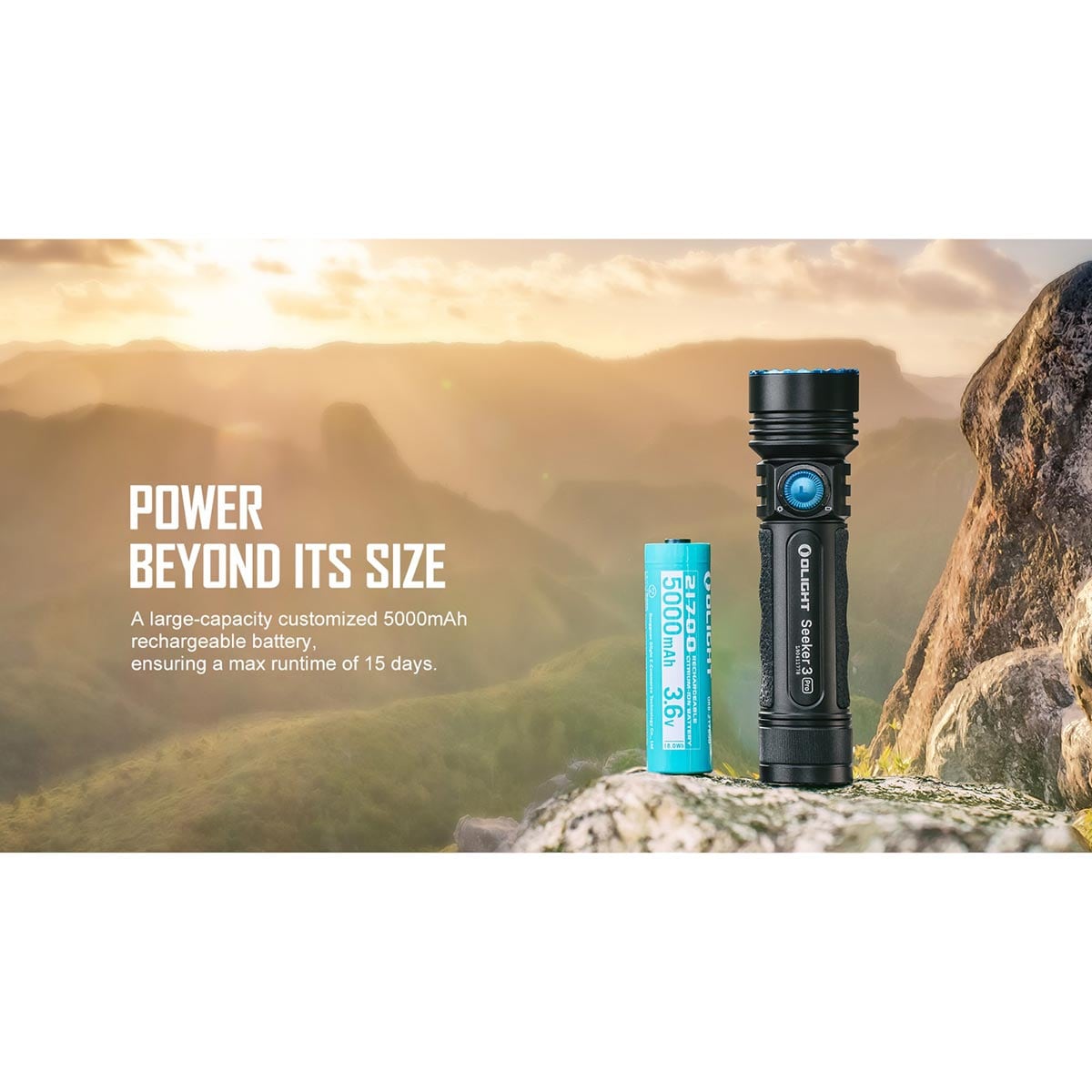 Olight Seeker 3 Pro Black Tactical-Search Torch - 4200 lumens