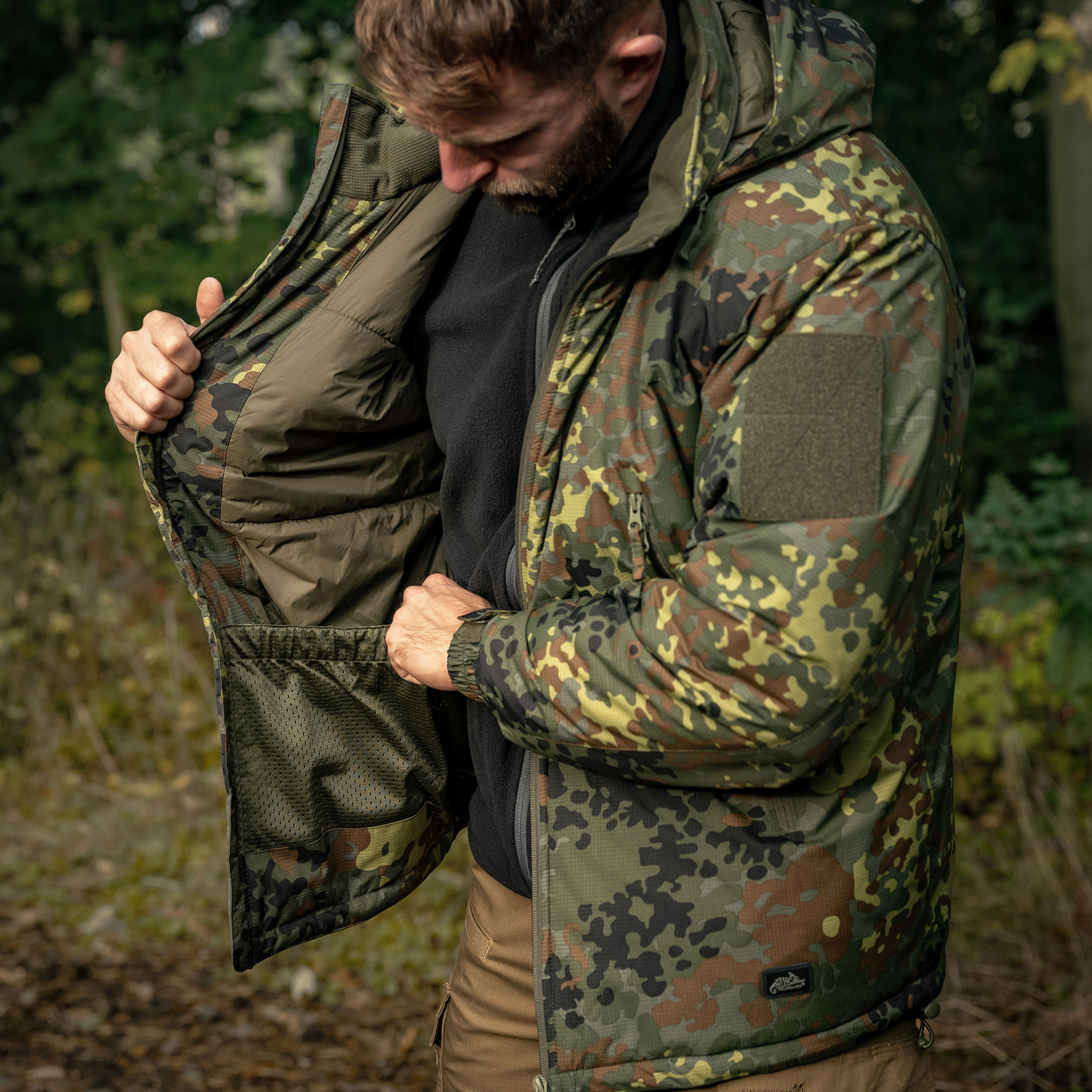 Helikon Level 7 Climashield Apex 100 g Jacket - Flecktarn 