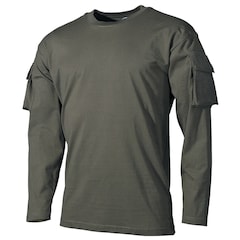 MFH Longsleeve Shirt With Pockets - Olive