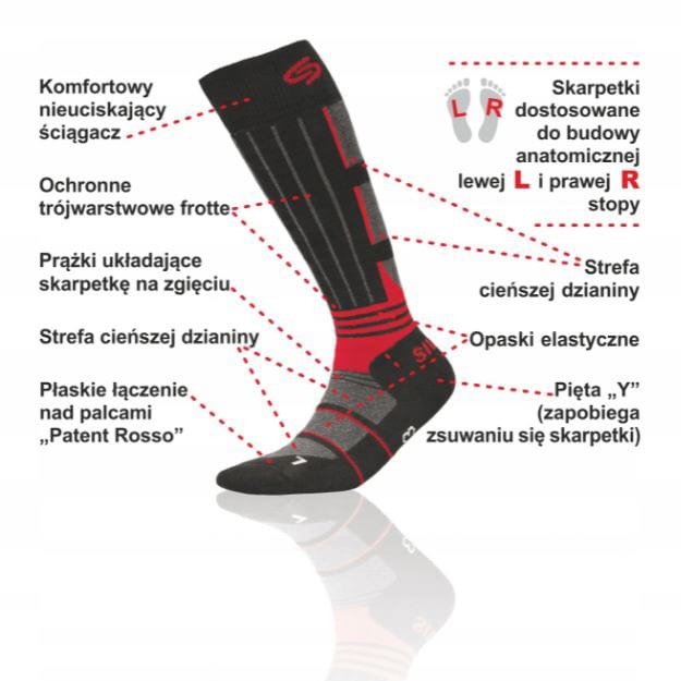 Motive Ski Silver Deo Socks - White / Graphite