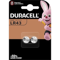 Duracell LR43 Alkaline Battery 2 pcs