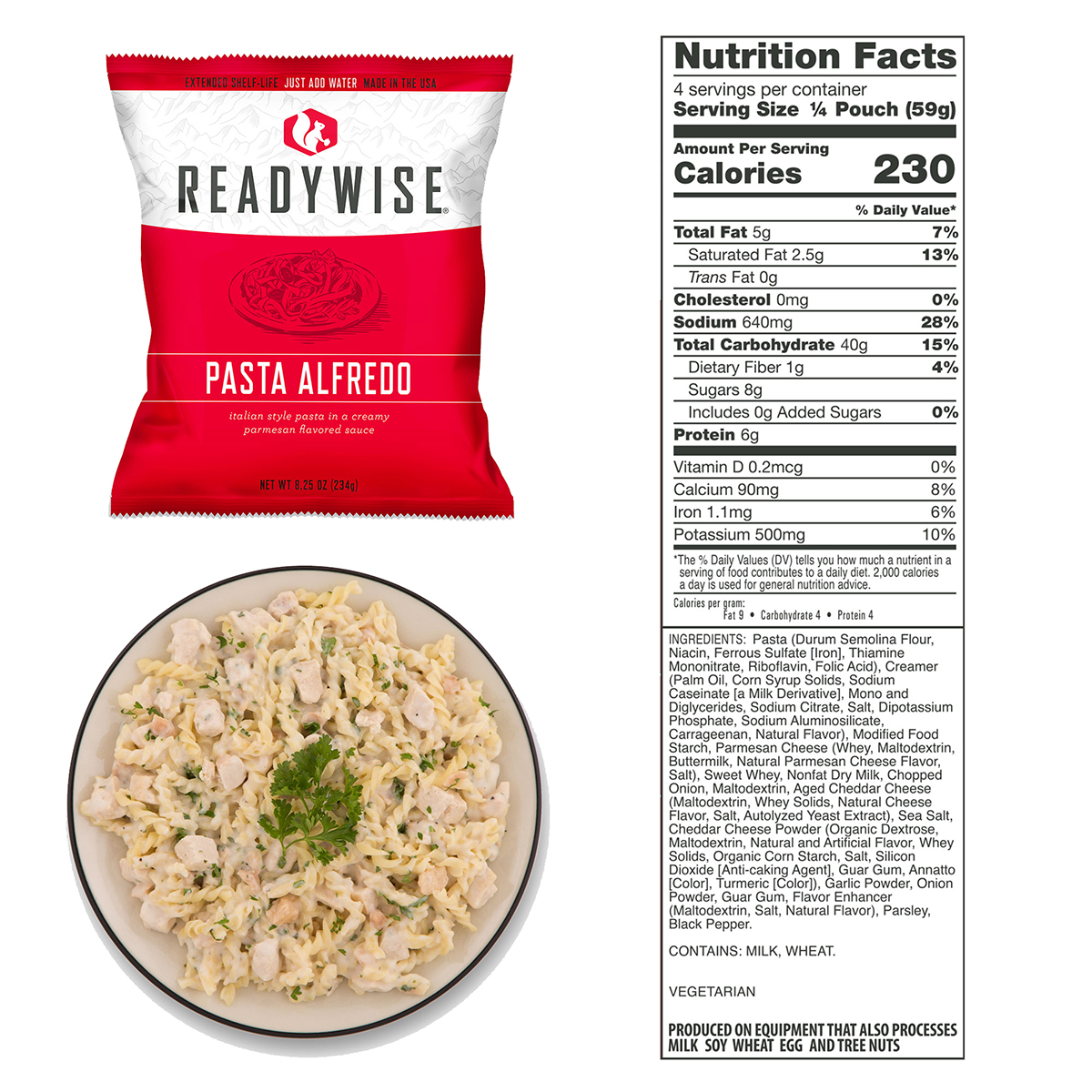 ReadyWise Freeze-dried food pack - 120 lunch portions