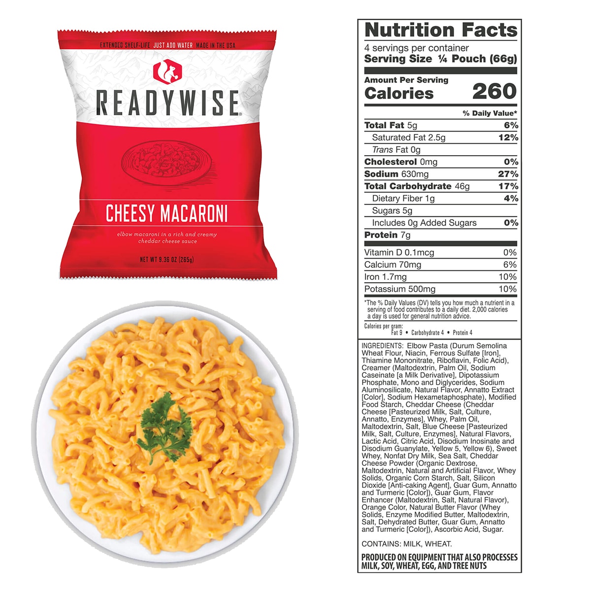 ReadyWise Freeze-dried food pack - 120 lunch portions