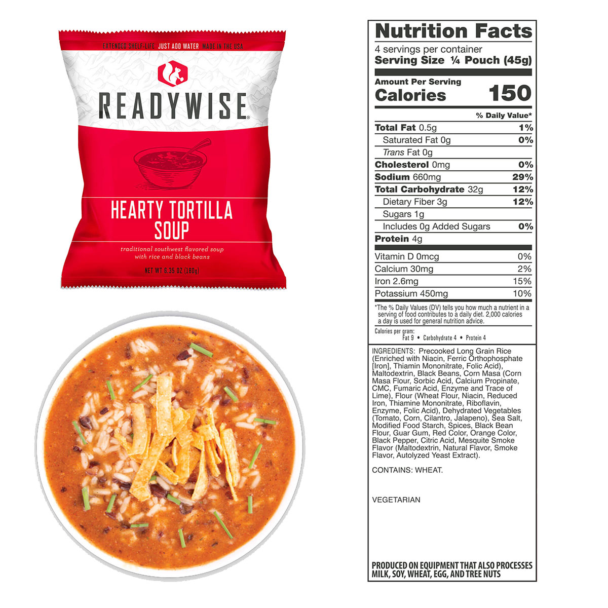 ReadyWise Freeze-dried food pack - 120 lunch portions