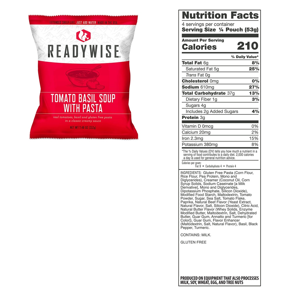 ReadyWise Freeze-dried food pack - 120 lunch portions