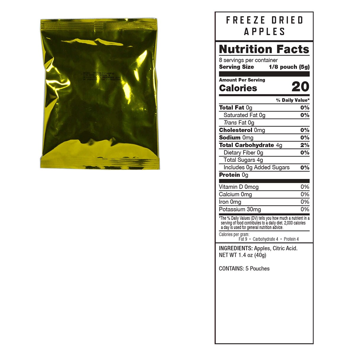 ReadyWise freeze-dried food food pack - 120 portions of fruit