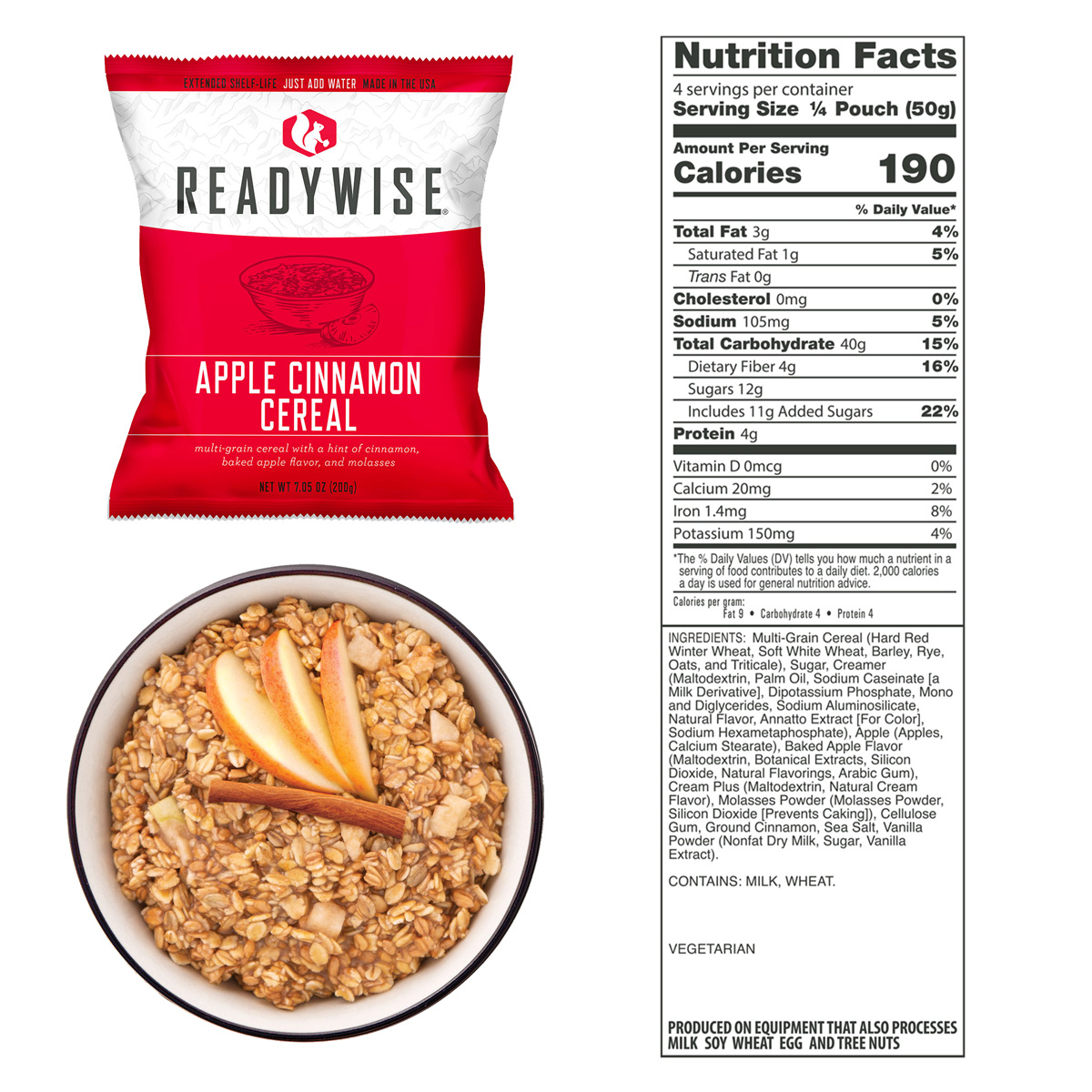 Freeze-dried food ReadyWise food package - 120 breakfast portions