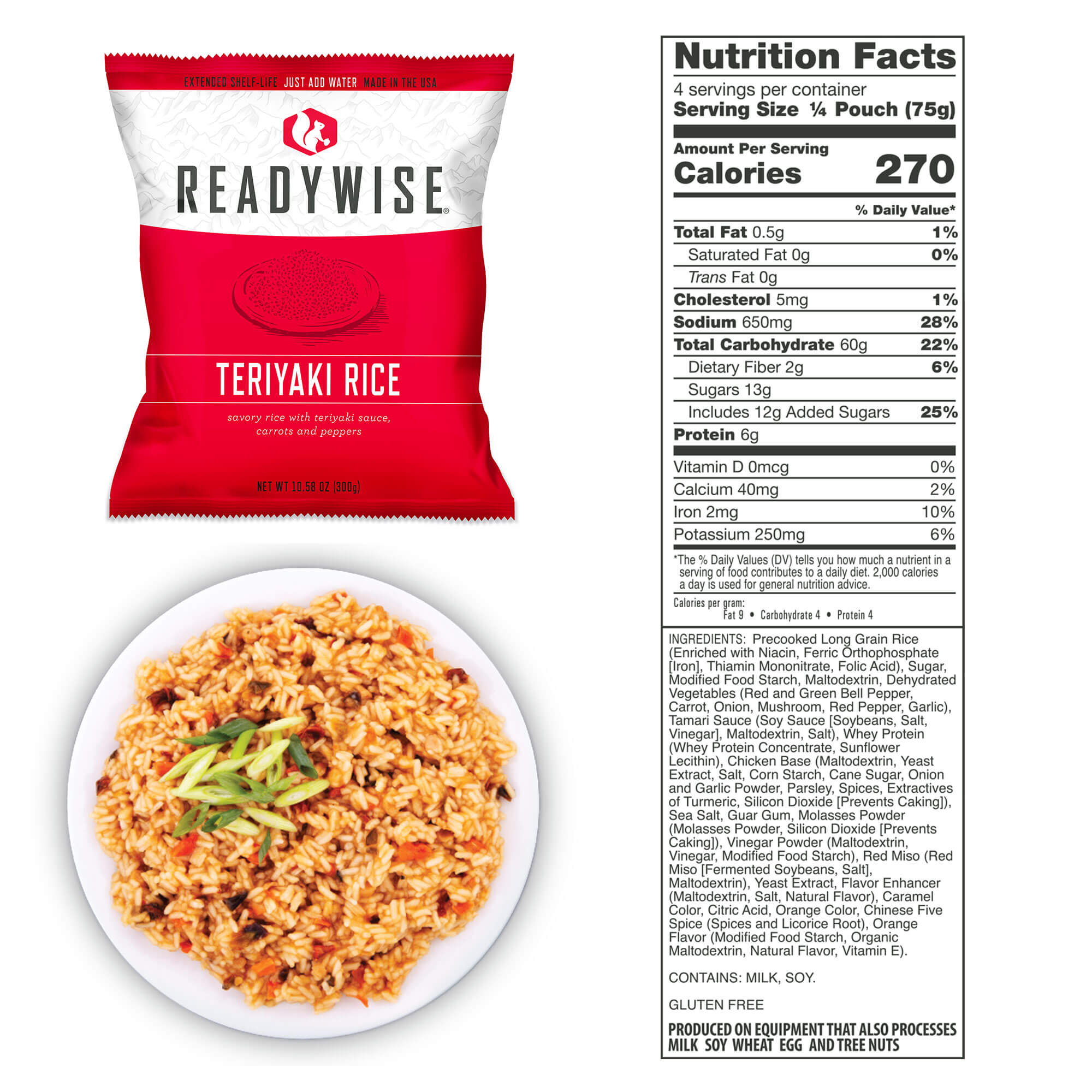 ReadyWise Freeze-dried food package - 60 lunch servings