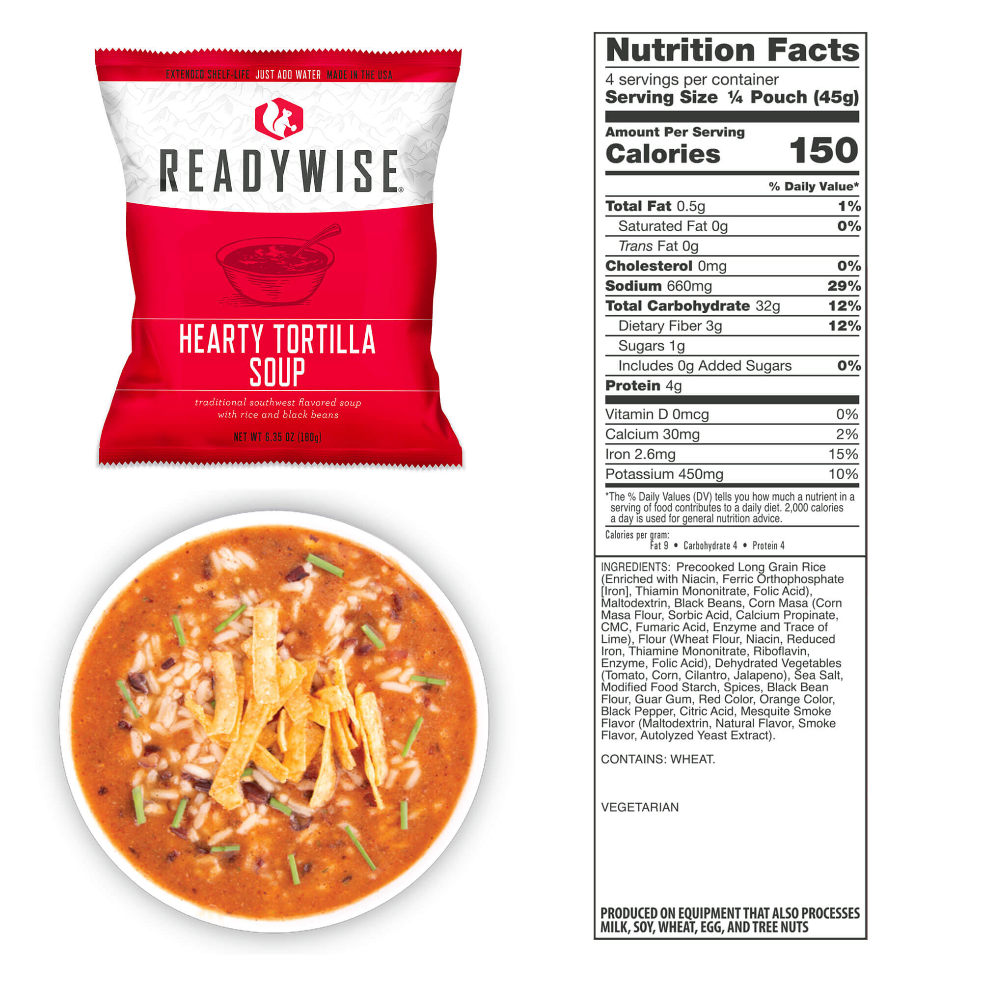 ReadyWise Freeze-dried food package - 60 lunch servings