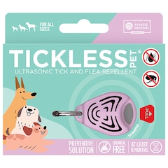TickLess Pet Ultrasonic Tick Repeller - for pets - Pink