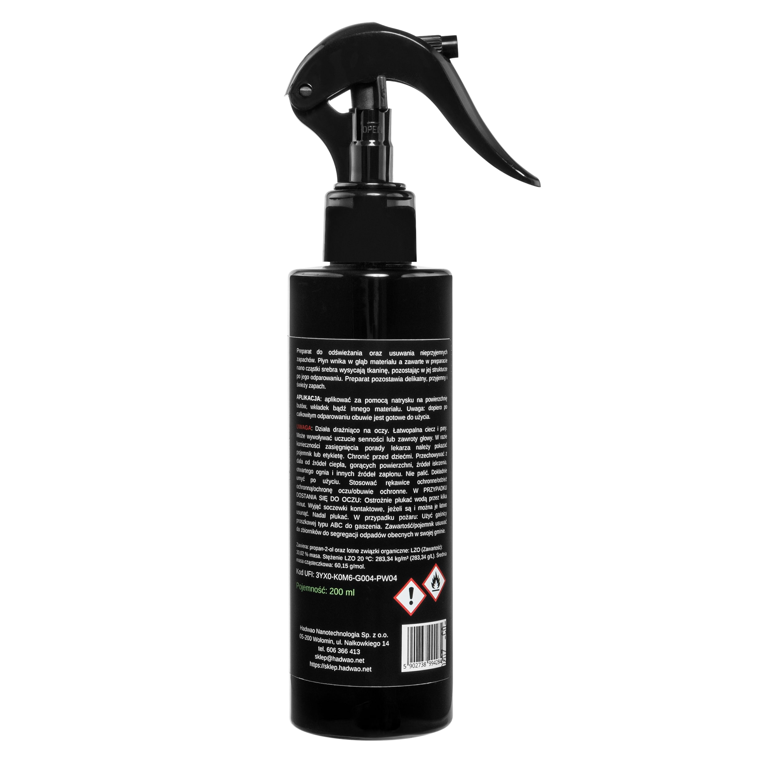 Hadwao Nano Clothing Refresher - Silver Fresh 200 ml