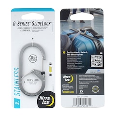 Nite Ize G-Series SlideLock 4 carabiner - Steel