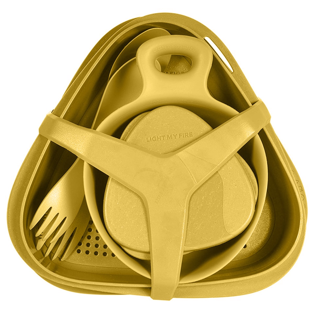 Light MY Fire Outdoor MealKit Bio Travel Set - Musty Yellow