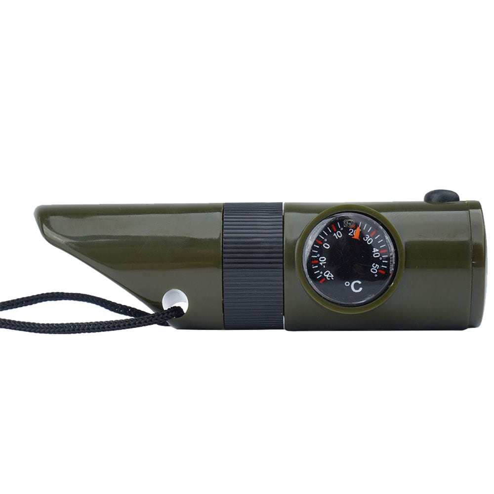 Mil-Tec 6-in-1 survival whistle - Olive