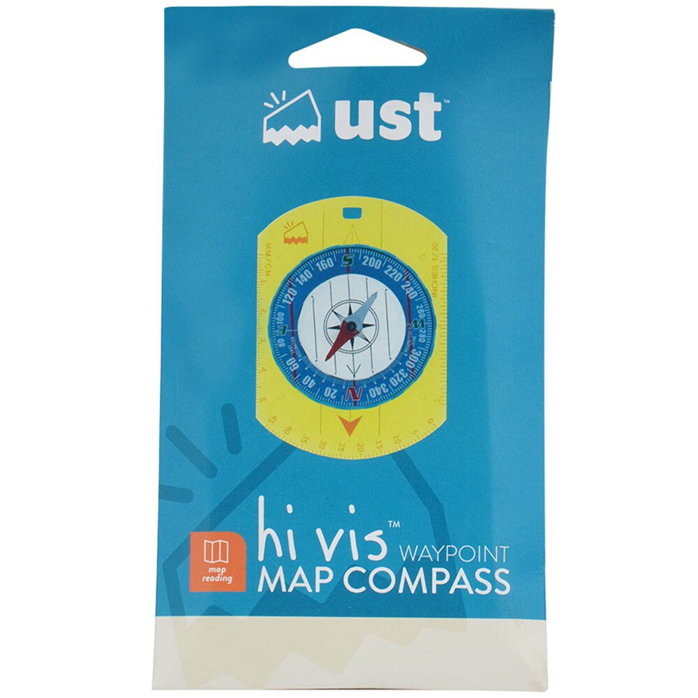 UST Hi Vis Waypoint map compass - Blue