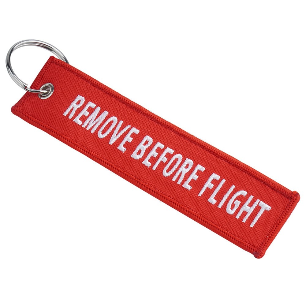 Fostex Remove Before Flight Keychain - Red