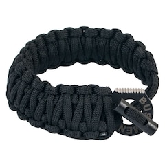 Bushmen 6m Paracord Bracelet with ferro rod - Black