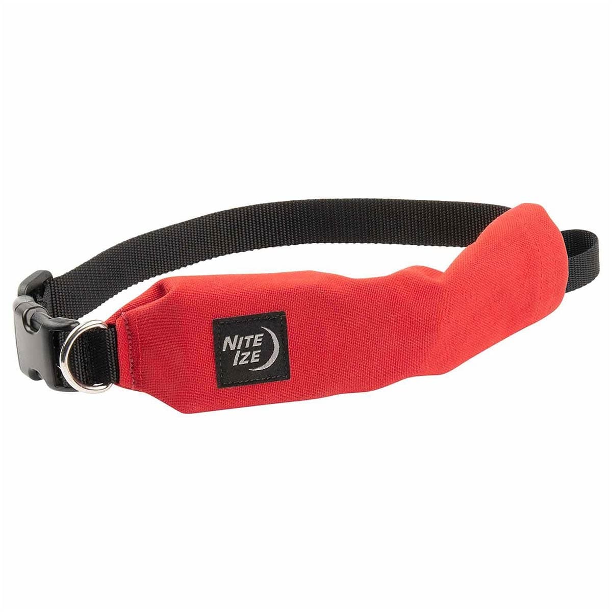 Nite Ize RadDog collar with a leash for a dog - Red