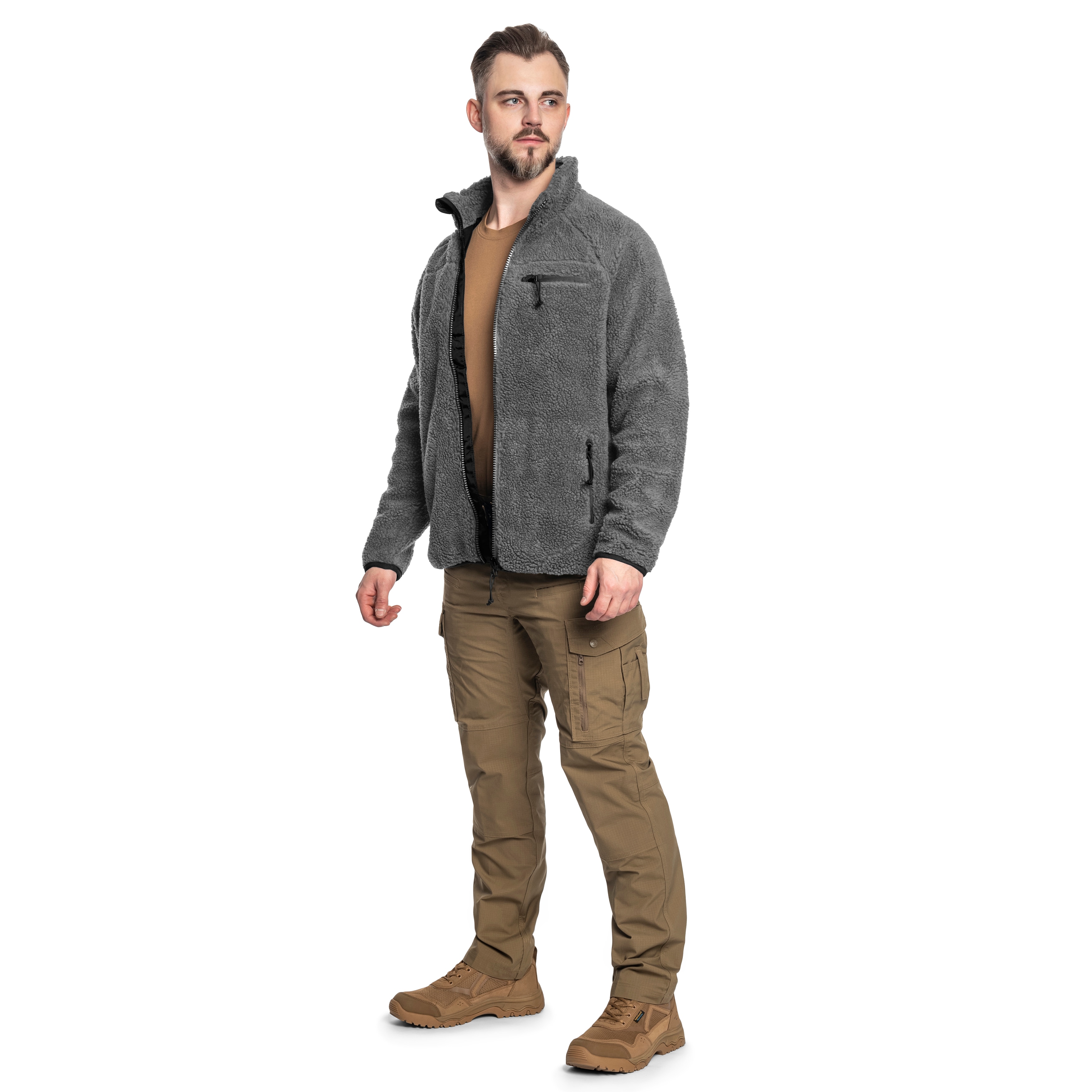 Brandit Teddyfleece Jacket - Anthracite