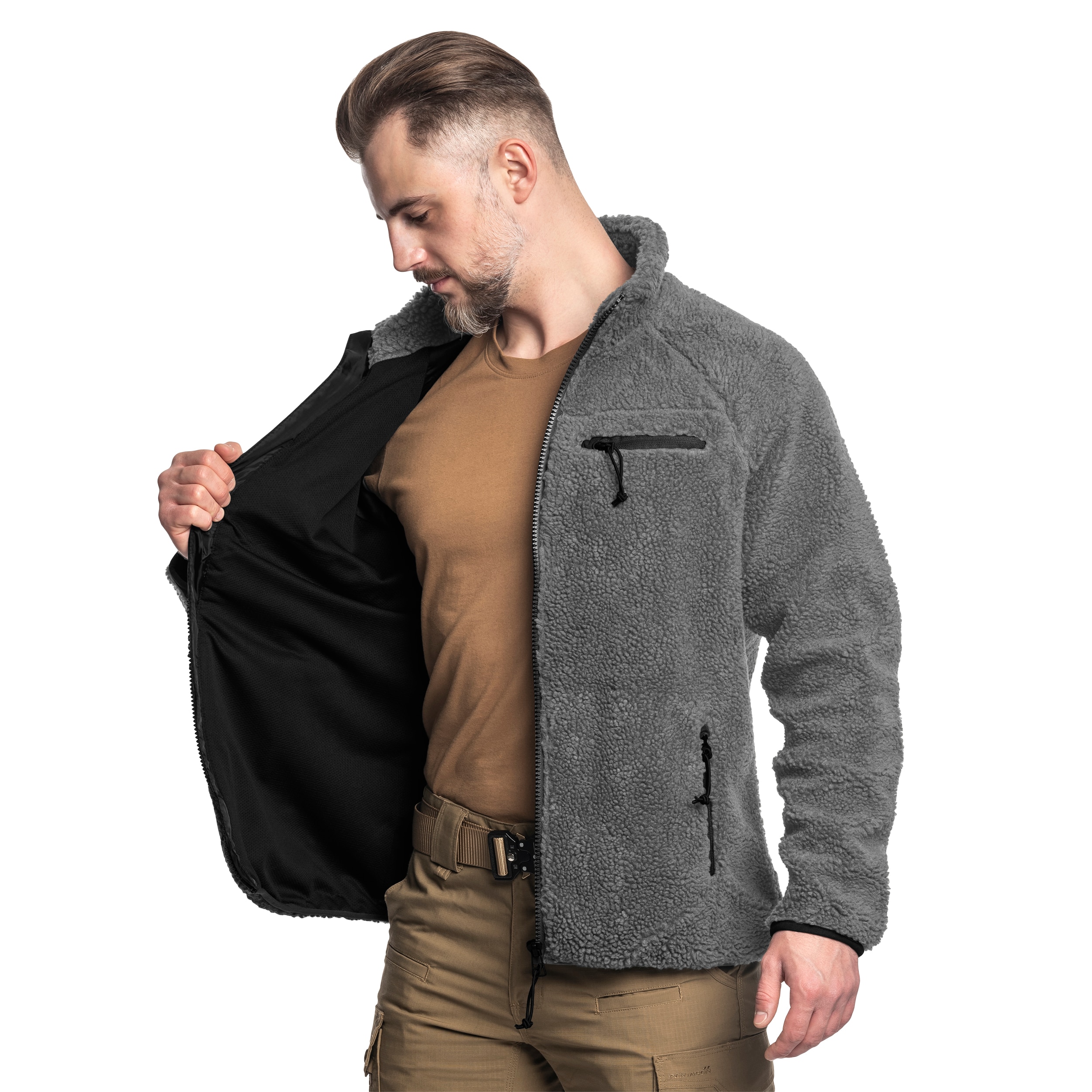 Brandit Teddyfleece Jacket - Anthracite