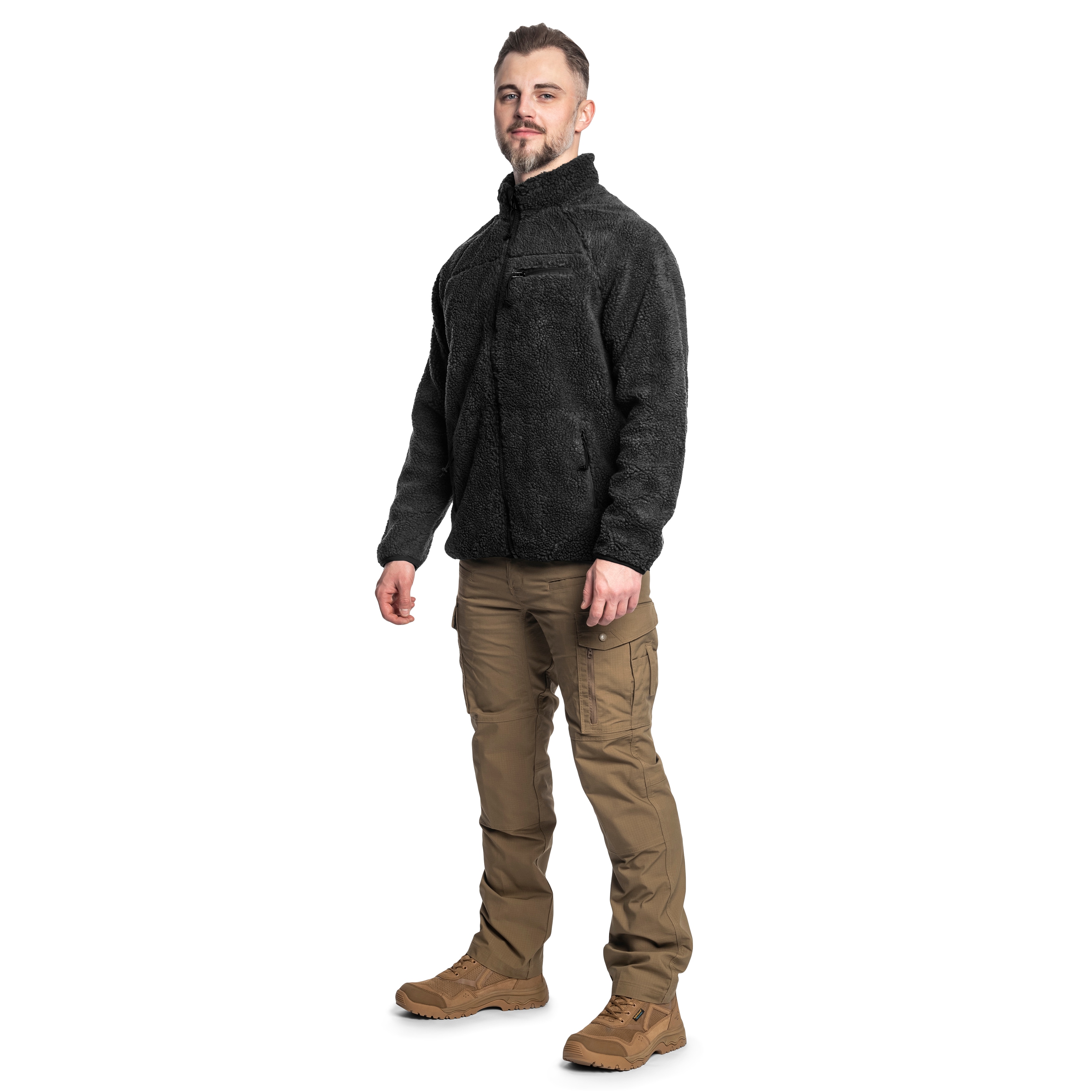 Brandit Teddyfleece Jacket - Black