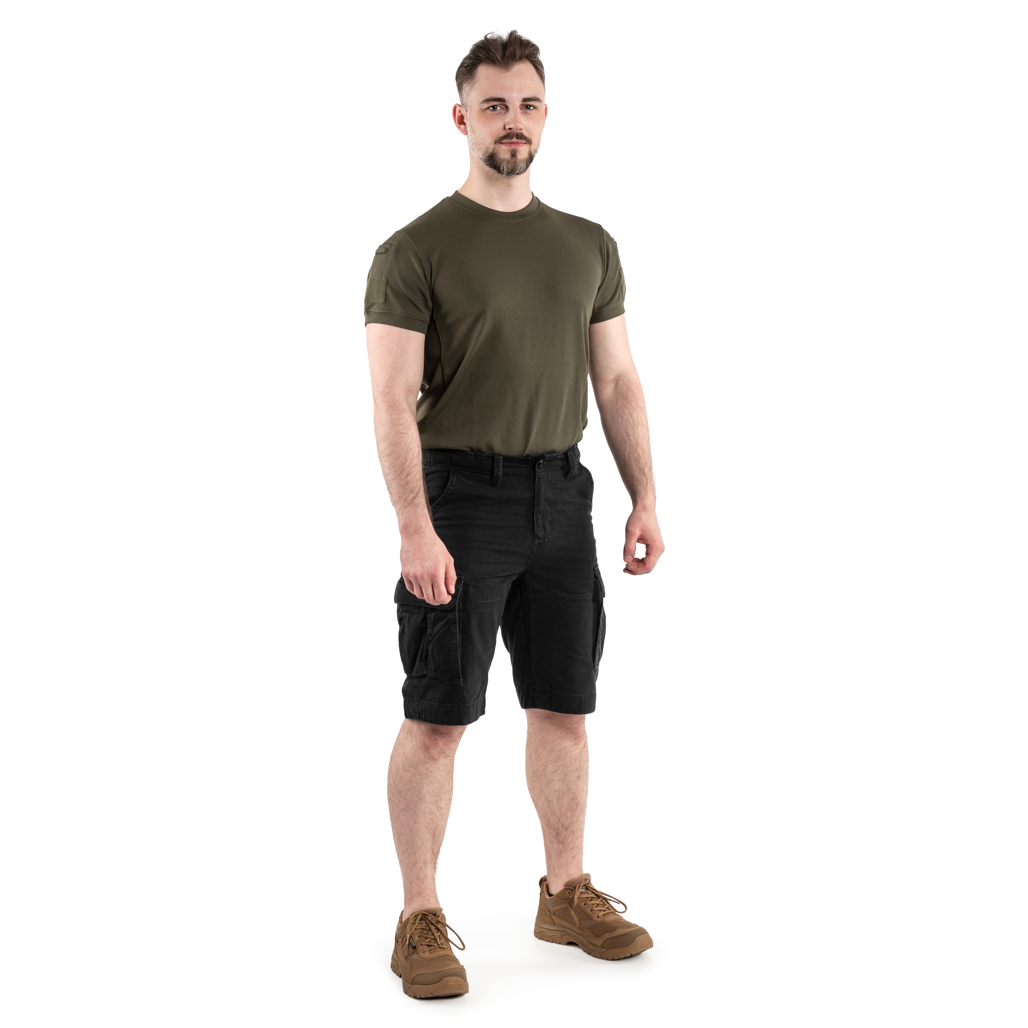 Mil-Tec Vintage Prewash Shorts - Black